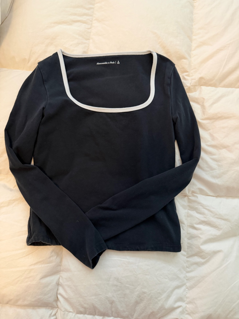 Women’s Black Top with White Trim